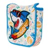 Colorful Golf Mallet Putter Headcover, Shark Embroidery Large Square Putter