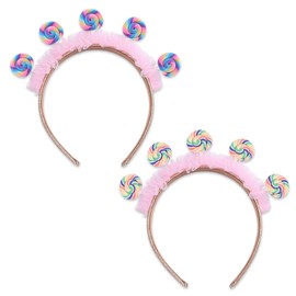 Lollipop Headbands, Creative Design Headbands, Funny Hair Accessories, Party Hair Accessories, Hairstyle Decorations, Pack of 2