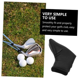 Mipcase 1pc PU Golf Club Head Cover Putter Sleeve Simple Durable Protection for Golf Clubs Stylish Design for Easy Use
