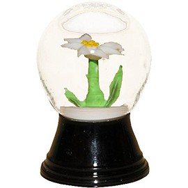 Alexander Taron Importer PR1164 Perzy Snowglobe, Mini Edelweiss-1.5" H W x 1" D, White