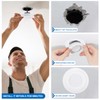 PATIKIL 3" ID 4.7" OD Plastic Trim Ring, 6 Pcs