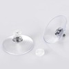 10Pcs Plastic Sucker Pads Transparent Suction Cup Screw Nut Suction