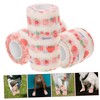 SUPVOX 3sets 3 Rolls Breathable Self Pet Bandage Tape for