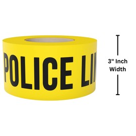 SINGHAL “Caution No Parking” Tape - High-Visibility Yellow Waterproof Warning Tape, 3″ × 165 ft (50 m)