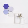 LAJAR 8 Pcs Hexagon Felt Bulletin Board Tiles, Self Adhesive