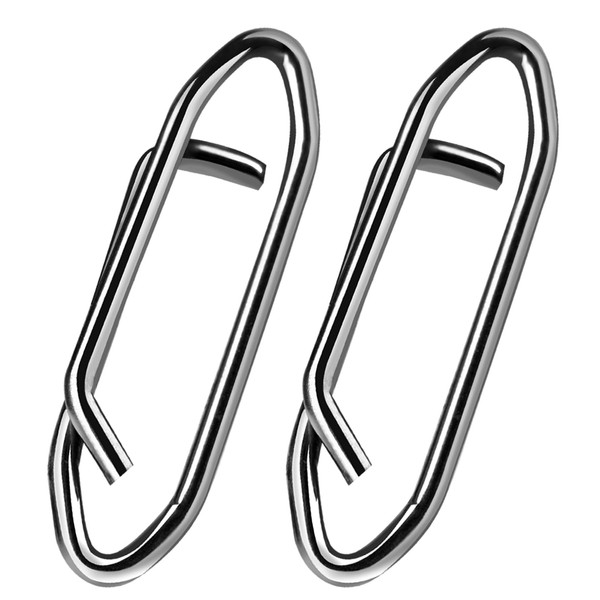 9KM DWLIFE Power Fishing Clips 50Pcs Stainless Steel Quick Change