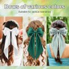 4PCS Hair Bows for Women Girls, Cute Silky Satin Big