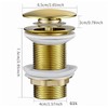 Universal Drain Fitting for Sink and Washbasin, Modern Pop-Up Click