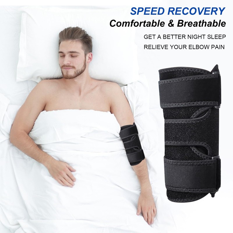 JASFLY Elbow Bandage Elbow with Removable Adjustable Metal Rails with