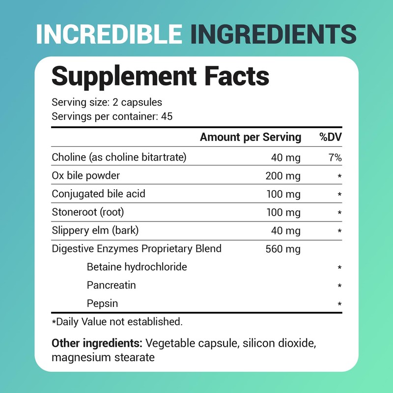 Dr. Berg Gallbladder Formula Extra Strength - with Ox Bile