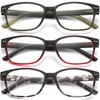 STARTONYOU Reading Glasses 3 Pack Anti-Blue Light Readers for Men