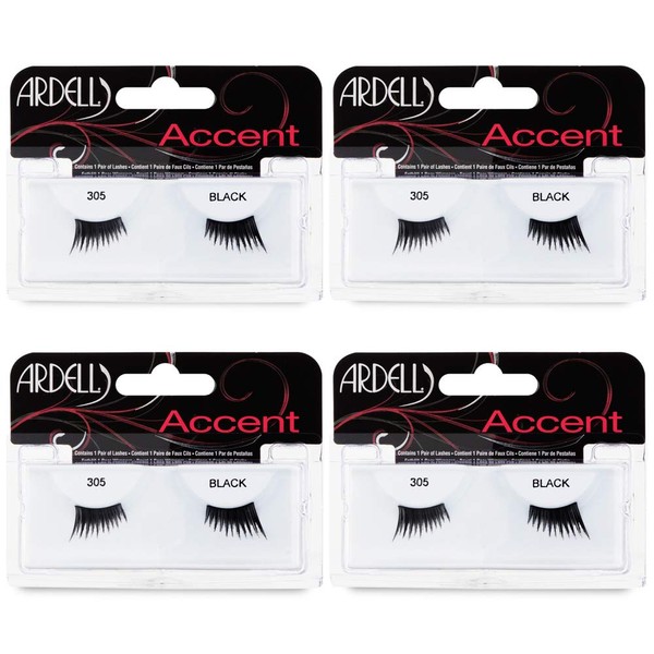 Ardell Accent Lashes 305, 4 Pack