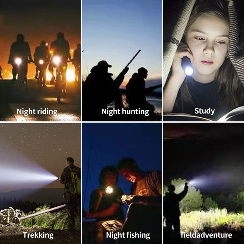 YZYOE Two-in-one Flashlight with White Light and Green Light，Green Flashlight