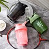 hzbaiyi Protein Shaker Bottle with Mixing Ball Leakproof Flip On