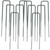 Mikinona 10 pcs Heavy Duty U Shaped Garden Pegs Durable
