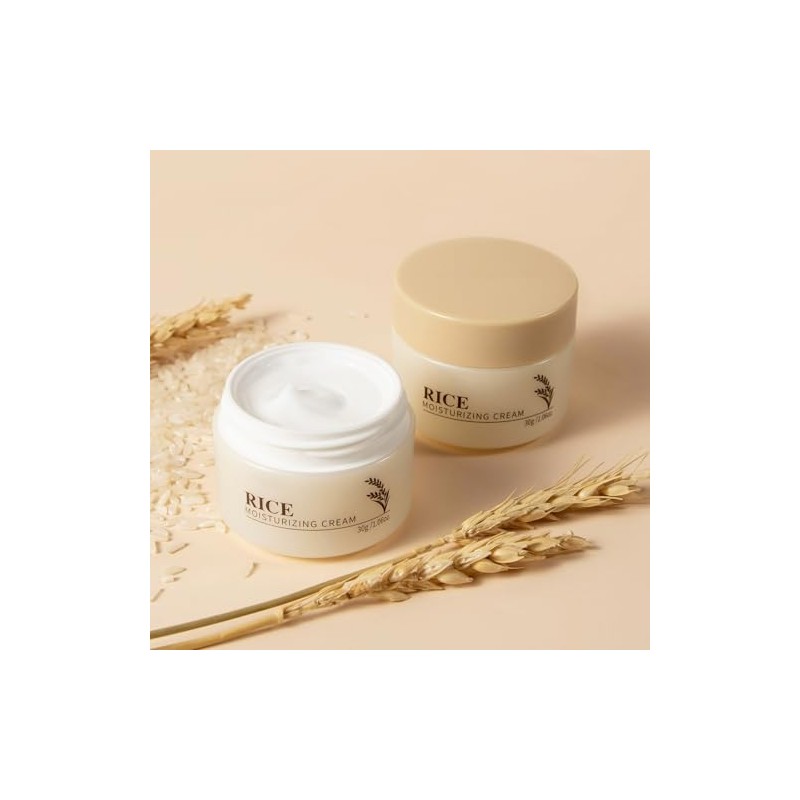 Set Cuidado Piel Crema Hidratante Facial Arroz Suero Productos Combate