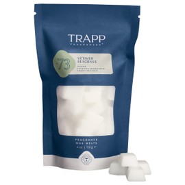 Trapp | No. 73 - Vetiver Seagrass | Scented Wax Home Fragrance Melts | 4 oz. Bag | Scent Notes of Ozone, Satsuma Mandarin, and Fresh Vetiver | Soy Wax Blend | Made in USA