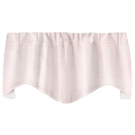 Pink Curtain Valance for Window Treatment, Kitchen Curtain, Nursery Room Girls Décor Pink Bedroom Drapes Rod Pocket, Swag Short Lined 53" x 18"