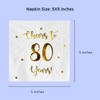 Servilletas de cóctel Cheers to 80 Years | Decoraciones de