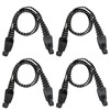 4 Pcs Bike Luggage Straps with Hooks, Elasticated Straps with