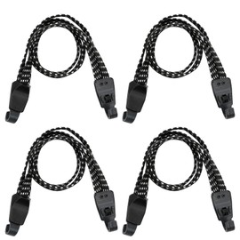 4 Pcs Bike Luggage Straps with Hooks, Elasticated Straps with Hooks Securing, 10mm Car Bike Rack Rubber Straps for Tie Down of Items