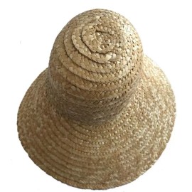 R.B. Howell Lot of 4 Natural Large 9" Bonnet Straw Sun Hats Dolls Bears Crafts R.B. Howell