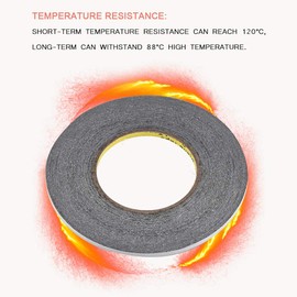 Cinta Adhesiva de Doble Cara Negra de 50 M, Súper Pegamento para Reparación de Pantalla LCD de Teléfonos Móviles, Resistente a Altas Temperaturas, Impermeable (5 mm de ancho y 50