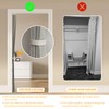 AJAZZ 100% Blackout Accordion Doors Interior Closet Curtain Doorway Curtains