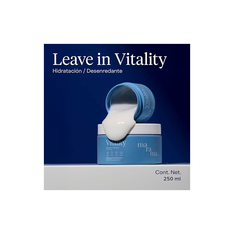 Marama Leave Vitality Traramiento Cabello Crema Hidratante Enjuage Ligero Desenredante