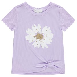 BTween Girls 4 Pack Floral Fashion Summer Clothes Set - Tutu Skirt Tank Top Short Sleeve and Biker Shorts