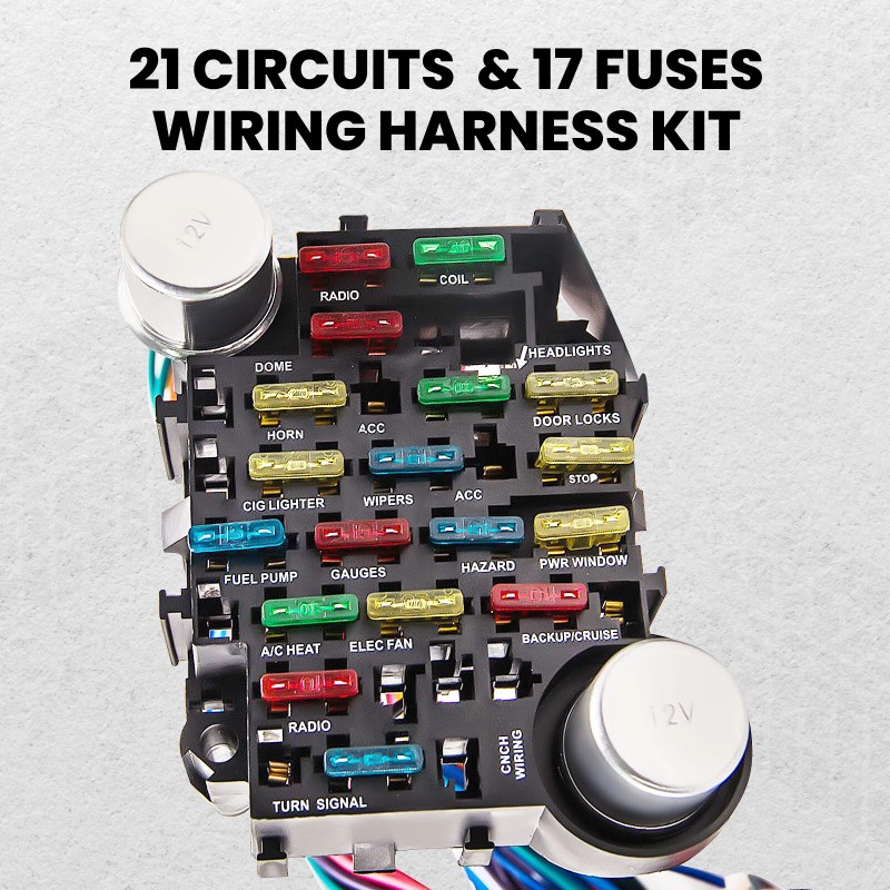 BFO Universal Extra Long Wires 21 Circuit Wiring Harness For