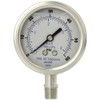 PIC Gauge 301LFW-254D-SIL 2.5" Dial, 0/60 psi Range, 1/4" Male