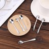 6pcs Tiny Stainless Steel Spoons, 3x0.6 Inch Mini Condiment Spoons