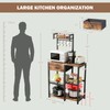 Bakers Rack with Storage,Microwave Stand with Drawer,6 Tier Coffee Bar