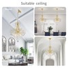 WUZUPS Crystal Chandelier 5-Light Pendant Ceiling Light Modern Lighting Fixture