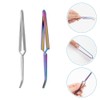 FOMIYES 2Pcs Nail Shaping Tweezers Pinch Nail Tool Stainless Steel