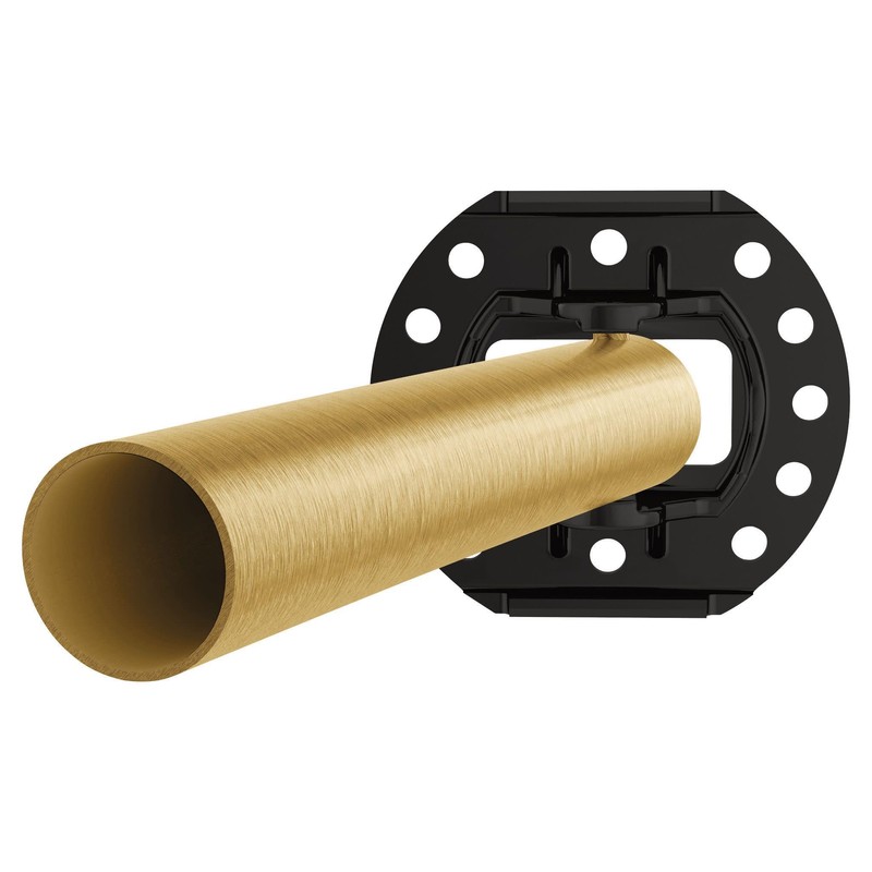 Moen Brushed Gold 54 to 72-Inch Adjustable Single Curved Shower