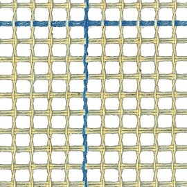 Stitchtastic Rug/Tapestry Canvas (3hpi) Blue Lined Latch Hook Rug Canvas Per Metre 100cm x 100cm (39 x 39 Inches)