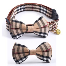 SuperBuddy Dog Collar, Adjustable Dog Collar with Bowtie, Pet Collar for Dog Soft Bowtie Dog Collars for Small Medium Large Pet