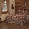 VHC Brands Millsboro Twin Quilt 70Wx90L Log Cabin Country Rustic
