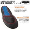 Heal foot Insole, Ergonomic Shock Dispersion Absorbing Insole, (M)
