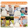 GISMTR Lunch Bag for Women Insulated Lunch Box Cute Corduroy