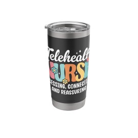 Telenurse Funny Telehealth nurse Stainless Steel Insulated Tumbler
