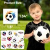 Worldbazaar Soccer Tattoos Temporary for Kids 210 Pcs Glitter Precut