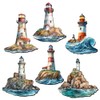 Meecaa 6 Pieces Lighthouse Fridge Diamond Art Magnets, Diamond Art
