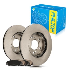 PHILTOP Front Brake Pads and Rotors kit Fit for Honda 1997-2001 CR-V, Honda 1997-2001 Prelude, Honda 1995-1998 Odyssey, Acura 1996-1998 RL, 11” Front Brakes Rotors Automotive Replacement Brake kits