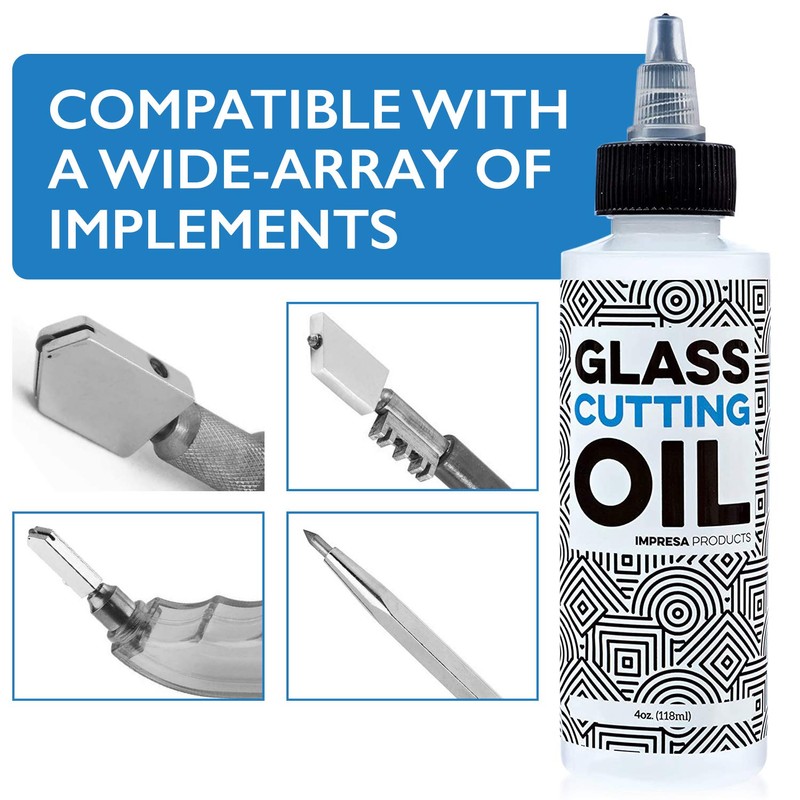 IMPRESA Glass Cutting Oil - Precision Twist Top for Extended