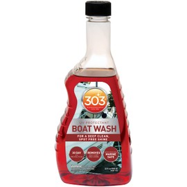 303 Products Marine Boat Wash with UV Protectant - For A Deep Clean, Spot Free Shine - 30 Day UV Protection - Removes Salt, Dirt, And Grime - 32 fl. oz. (30586)