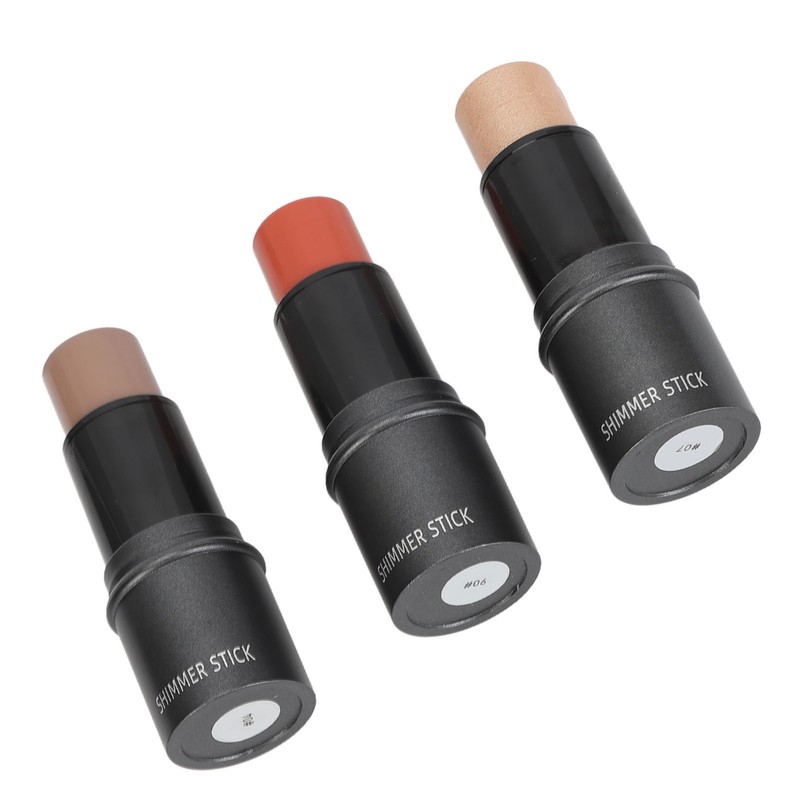 3pcs Highlight Blush Contour Stick Professional Cream Blush Stick for
