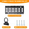 AYMMIC E Track Tie-Down Rail Kit, Heavy Duty Steel 1'